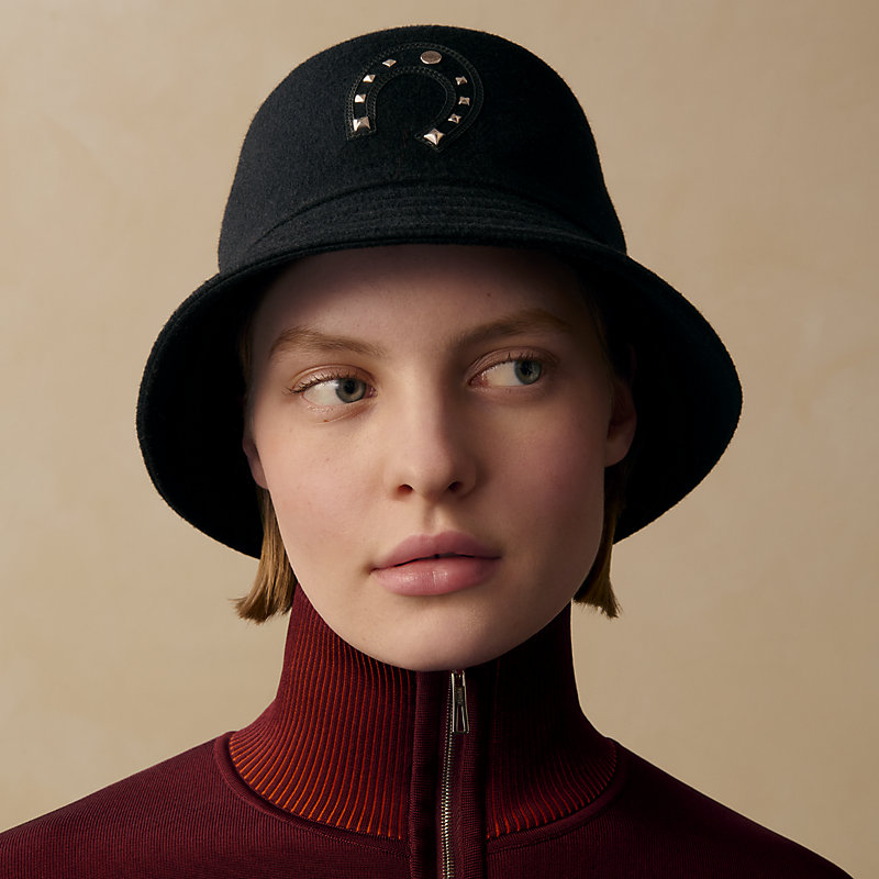 Harper Lucky bucket hat - Black | Hermès USA